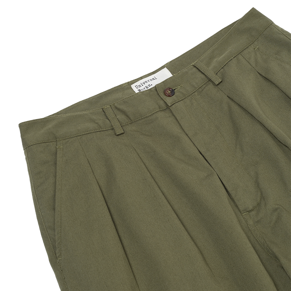 Men's Smart Stretch Chino in Light Olive Green - Woodies Clothing